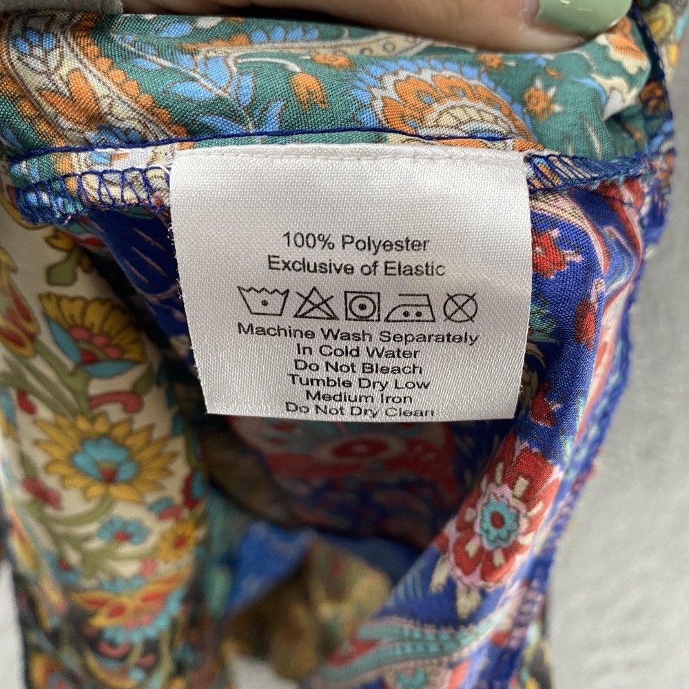 Earthbound Maxi Skirt / Dress Womens Medium Paisley Boho Patchwork Festival - Picture 8 of 13